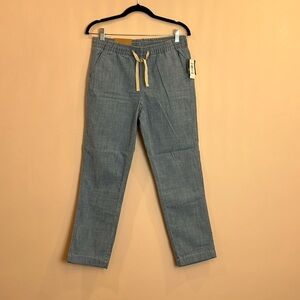 LL Bean Favorite Fit chambray pants Ankle Size 4